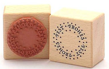 Stempel "F" Frohes Fest